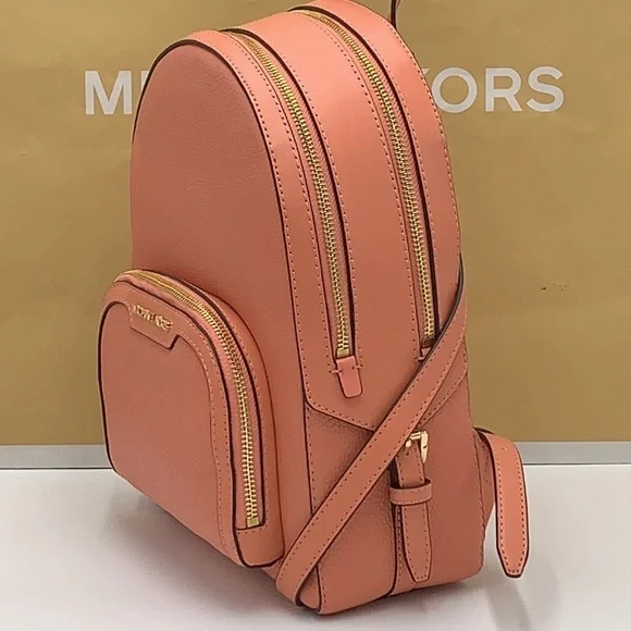Michael Kors Jaycee Medium Zip Pocket Backpack Sherbert color - Picture 6 of 16
